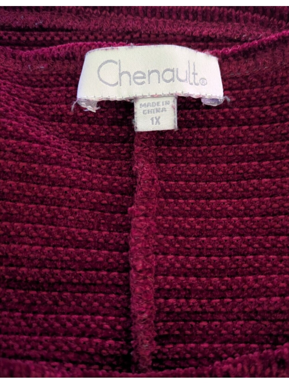 ❤️ Chenault Textured Sweater Rich Red 1X | GUC | cozy statement knit - Picture 5 of 5